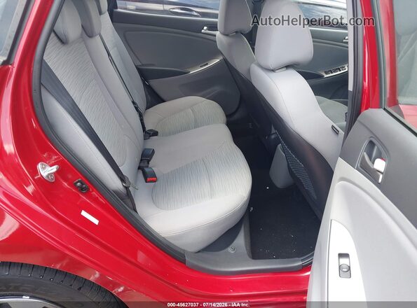 KMHCT5AE7HU357753 2017 HYUNDAI ACCENT Burgundy VIN კოდის სტიკერის ხედი