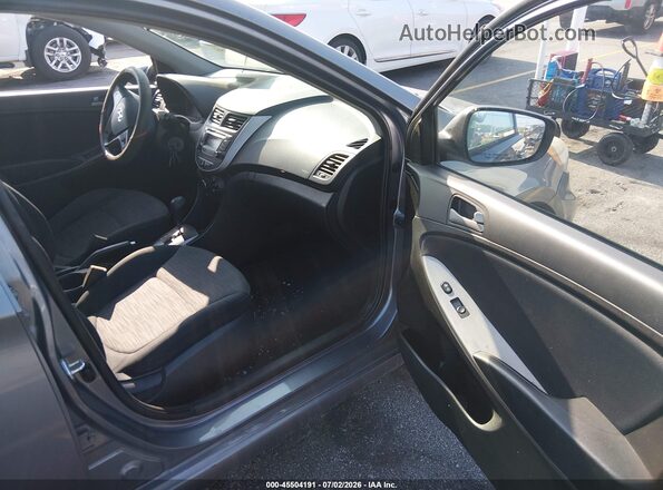 KMHCT5AE8GU270149 2016 HYUNDAI ACCENT Серый Вид салона спереди