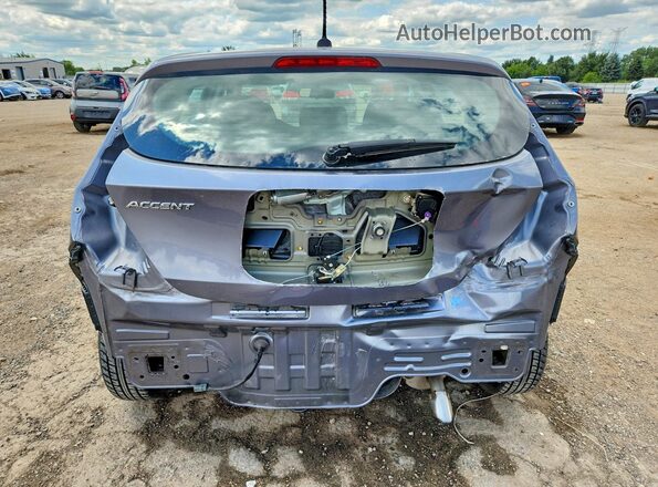 KMHCT5AE8HU321523 2017 HYUNDAI ACCENT Gray უკანა ხედი