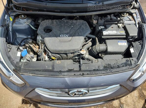 KMHCT5AE8HU321523 2017 HYUNDAI ACCENT Gray უკანა სალონის ხედი