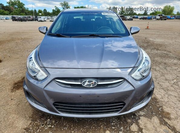 KMHCT5AE8HU321523 2017 HYUNDAI ACCENT Gray წინა ხედი