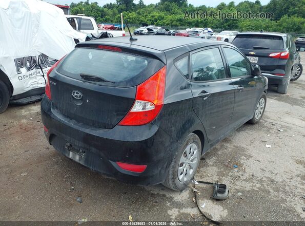 KMHCT5AE8HU343926 2017 HYUNDAI ACCENT Black Tył prawy