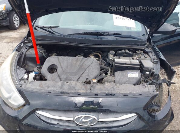KMHCT5AE8HU343926 2017 HYUNDAI ACCENT Black Widok z tyłu