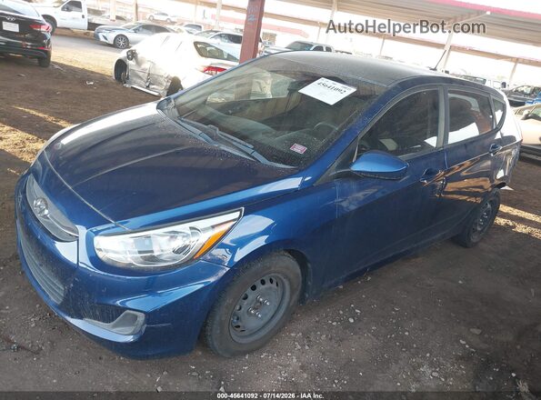 KMHCT5AE9HU336970 2017 HYUNDAI ACCENT Blue Przód lewy