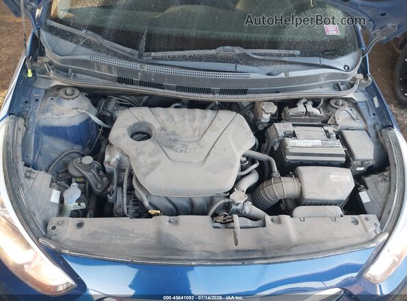 KMHCT5AE9HU336970 2017 HYUNDAI ACCENT Blue Widok z tyłu
