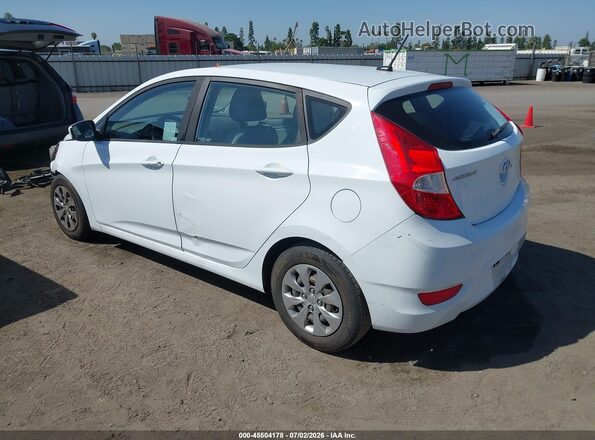 KMHCT5AE9HU343238 2017 HYUNDAI ACCENT White უკანა მარცხენა