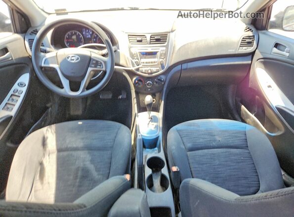 KMHCT5AEXGU254163 2016 HYUNDAI ACCENT Серебряный Вид панели приборов