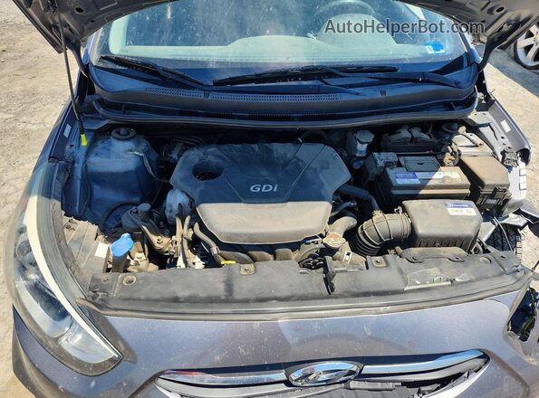 KMHCT5AEXGU254163 2016 HYUNDAI ACCENT Серебряный Вид задней части салона