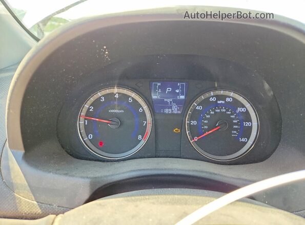 KMHCT5AEXGU254163 2016 HYUNDAI ACCENT Серебряный Вид щитка приборов