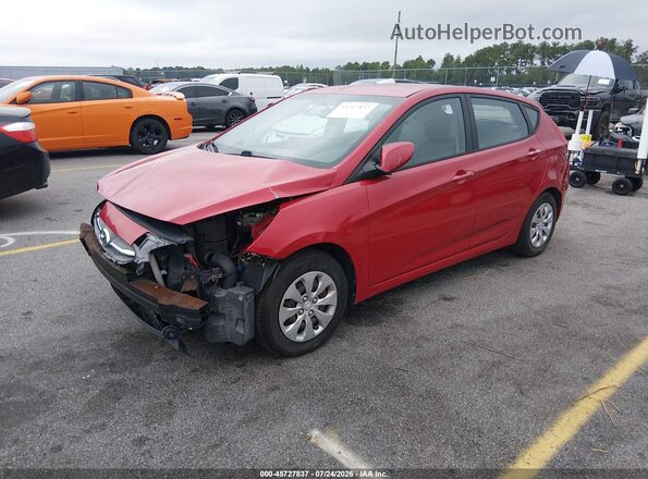 KMHCT5AEXGU276776 2016 HYUNDAI ACCENT Red Przód lewy