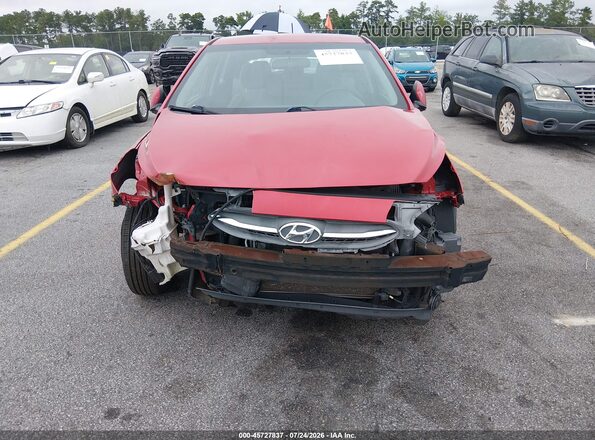 KMHCT5AEXGU276776 2016 HYUNDAI ACCENT Red Widok z przodu