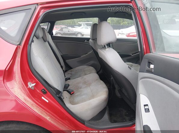 KMHCT5AEXGU276776 2016 HYUNDAI ACCENT Red Widok naklejki z numerem VIN