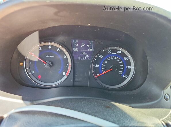 KMHCT5AEXHU311611 2017 HYUNDAI ACCENT Orange Widok zestawu wskaźników