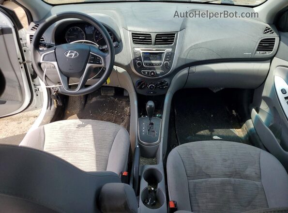 KMHCT5AEXHU336427 2017 HYUNDAI ACCENT White Dashboard view