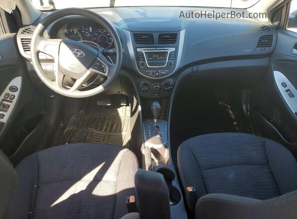 KMHCT5AEXHU338484 2017 HYUNDAI ACCENT Blue წინა პანელის ხედი