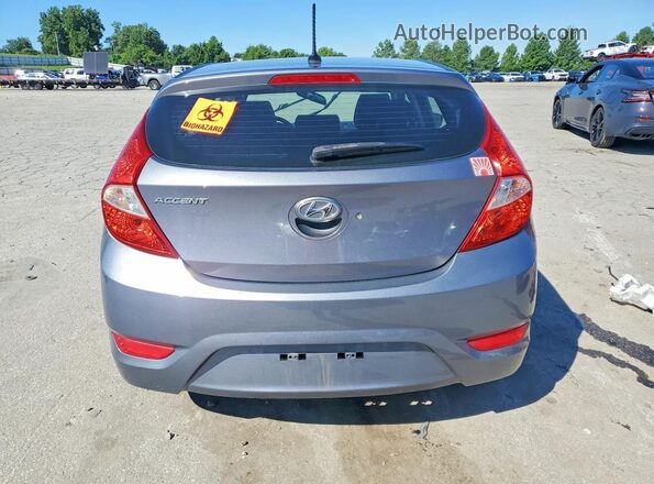 KMHCT5AEXHU338484 2017 HYUNDAI ACCENT Blue უკანა ხედი