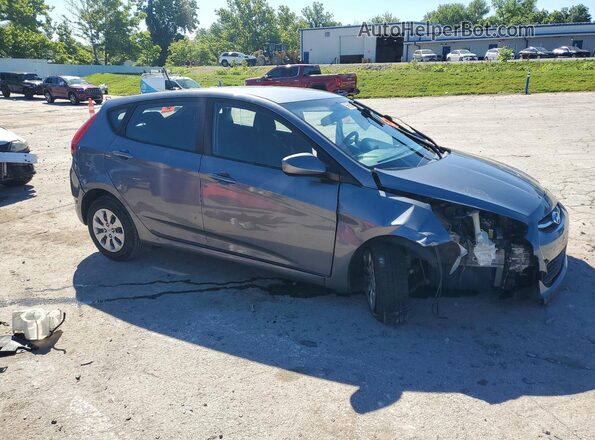 KMHCT5AEXHU338484 2017 HYUNDAI ACCENT Blue წინა მარჯვენა