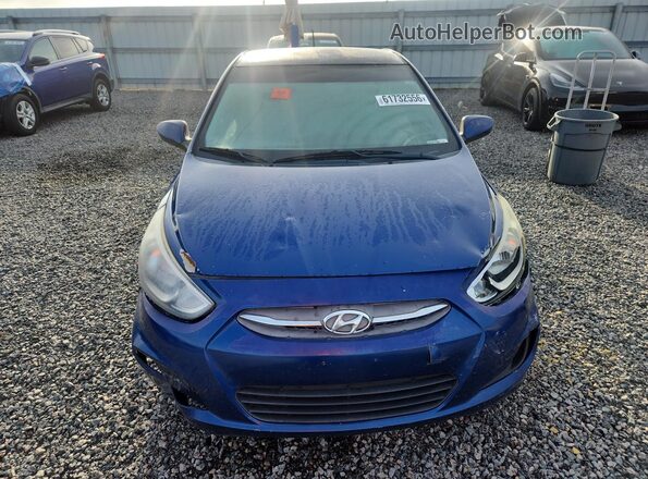 KMHCT5AEXHU338856 2017 HYUNDAI ACCENT Blue წინა ხედი
