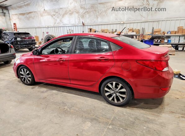 KMHCU4AE6GU064366 2016 HYUNDAI ACCENT Красный Задняя левая четверть