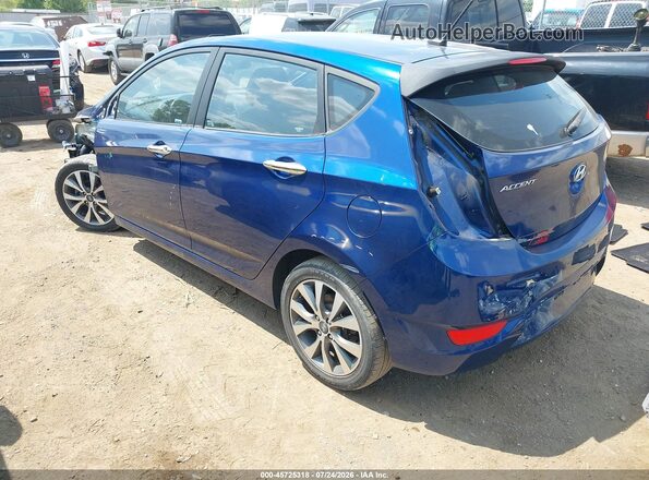 KMHCU5AE4GU237310 2016 HYUNDAI ACCENT Синий Задняя левая четверть