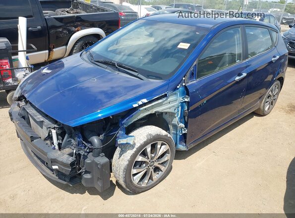 KMHCU5AE4GU237310 2016 HYUNDAI ACCENT Синий Передняя левая четверть