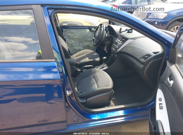 KMHCU5AE4GU237310 2016 HYUNDAI ACCENT Синий Вид салона спереди