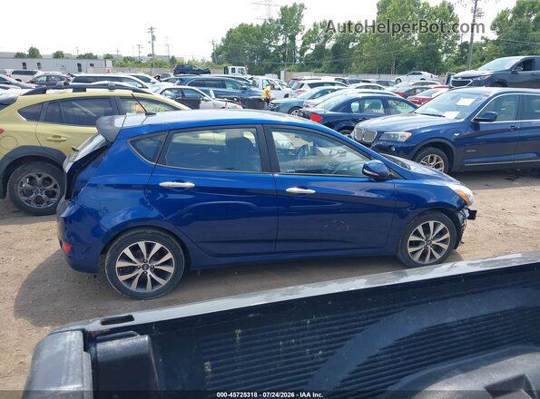 KMHCU5AE4GU237310 2016 HYUNDAI ACCENT Синий Вид задней части салона