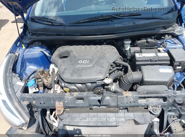 KMHCU5AE4GU237310 2016 HYUNDAI ACCENT Синий Вид сзади