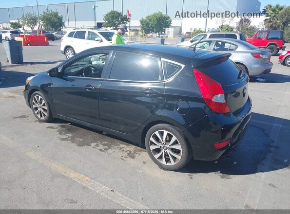 KMHCU5AEXHU355380 2017 HYUNDAI ACCENT Черный Задняя левая четверть