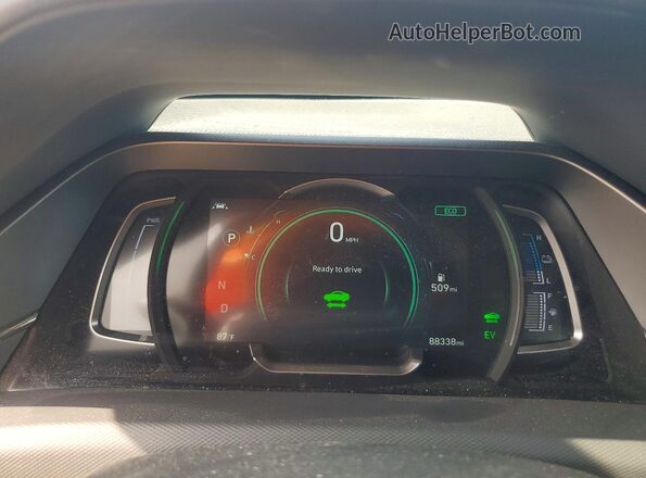 KMHCX5LD0MU252717 2021 HYUNDAI IONIQ White Instrument cluster view
