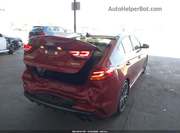 KMHD04LB0JU454941 2018 HYUNDAI ELANTRA Красный Задняя правая четверть