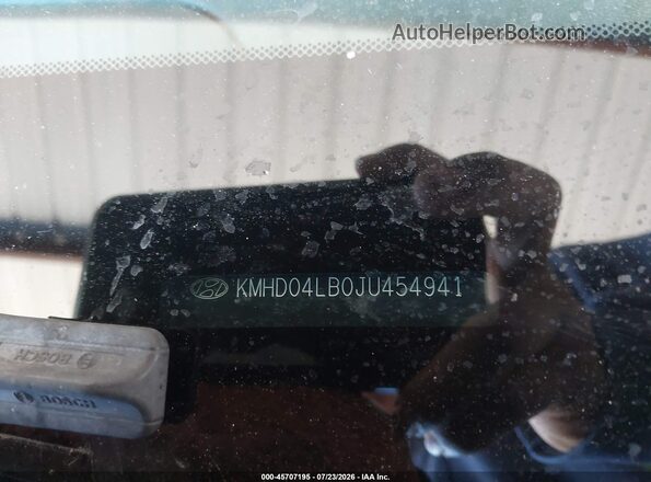 KMHD04LB0JU454941 2018 HYUNDAI ELANTRA Красный Вид подкапотного пространства