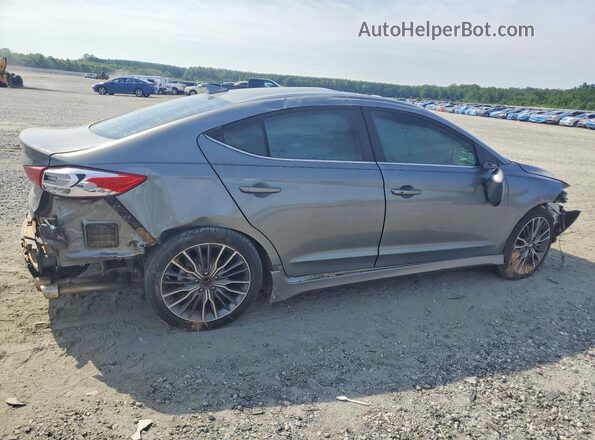 KMHD04LB0JU522767 2018 HYUNDAI ELANTRA Gray Задня права чверть