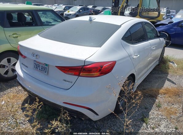 KMHD04LB1HU360125 2017 HYUNDAI ELANTRA Белый Задняя правая четверть