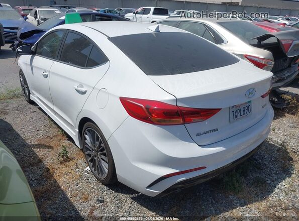 KMHD04LB1HU360125 2017 HYUNDAI ELANTRA Белый Задняя левая четверть