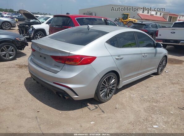KMHD04LB1JU518632 2018 HYUNDAI ELANTRA Silver Tył prawy