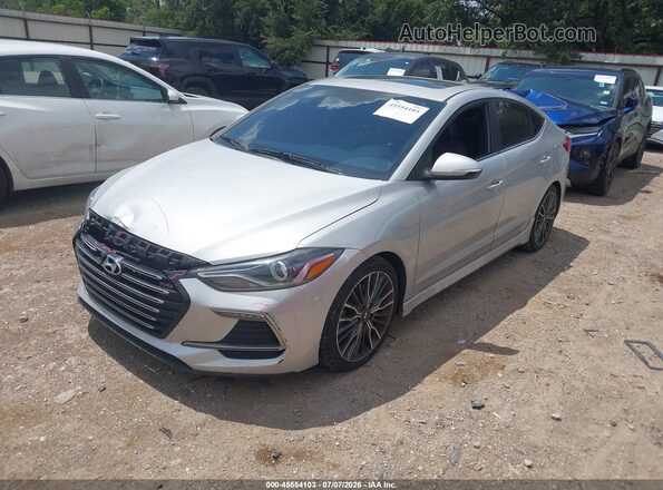 KMHD04LB1JU518632 2018 HYUNDAI ELANTRA Silver Przód lewy