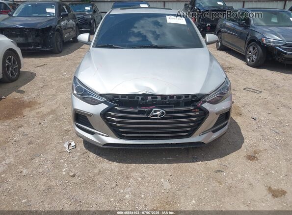 KMHD04LB1JU518632 2018 HYUNDAI ELANTRA Silver Widok zestawu wskaźników