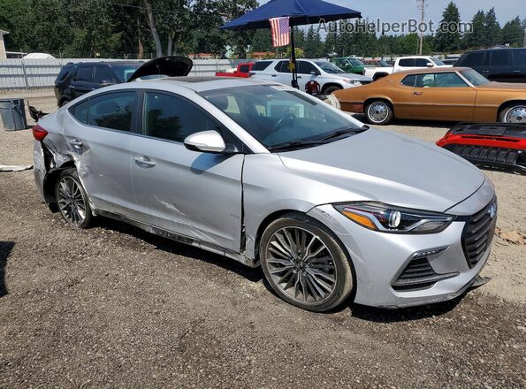 KMHD04LB1JU542641 2018 HYUNDAI ELANTRA Silver Front right