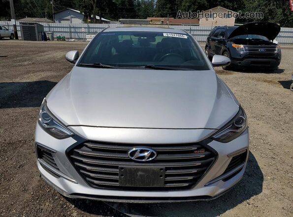 KMHD04LB1JU542641 2018 HYUNDAI ELANTRA Silver Front view