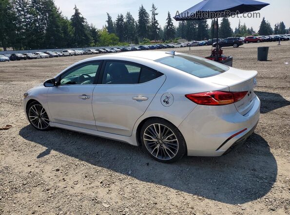 KMHD04LB1JU542641 2018 HYUNDAI ELANTRA Silver Rear left