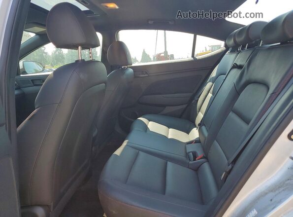 KMHD04LB1JU542641 2018 HYUNDAI ELANTRA Silver Rear seats view