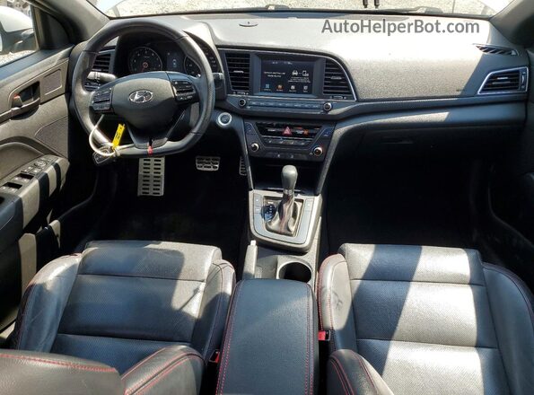 KMHD04LB1JU542641 2018 HYUNDAI ELANTRA Silver Dashboard view