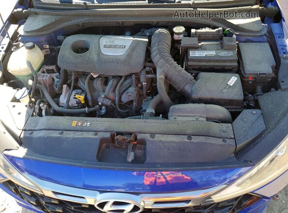 KMHD04LB1KU886715 2019 HYUNDAI ELANTRA Blue Rear interior view