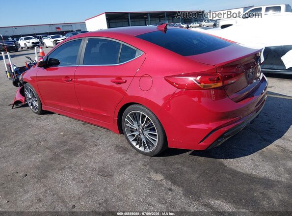 KMHD04LB2HU364460 2017 HYUNDAI ELANTRA Red Rear left