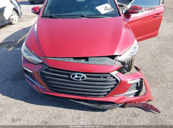 KMHD04LB2HU364460 2017 HYUNDAI ELANTRA Red Front view