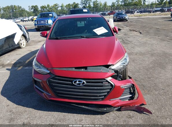 KMHD04LB2HU364460 2017 HYUNDAI ELANTRA Red Rear interior view