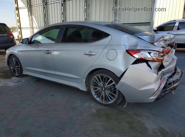 KMHD04LB2JU702249 2018 HYUNDAI ELANTRA Silver Задня ліва чверть