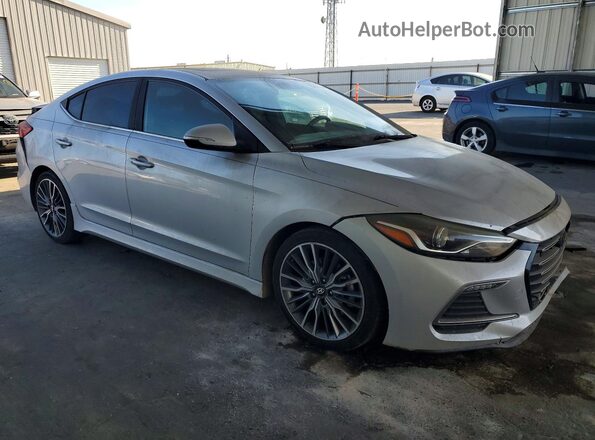 KMHD04LB2JU702249 2018 HYUNDAI ELANTRA Silver Передня права чверть