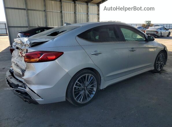 KMHD04LB2JU702249 2018 HYUNDAI ELANTRA Silver Задня права чверть